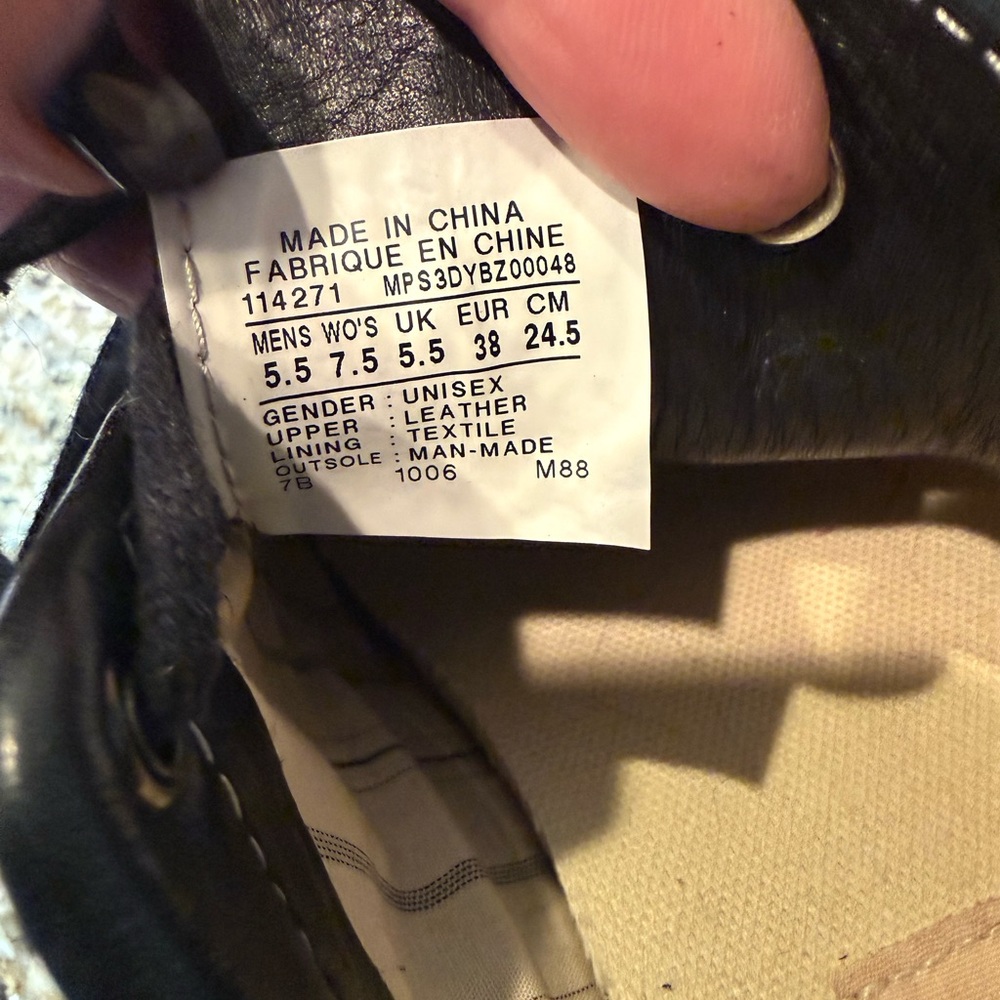 Leather Converse - image 5